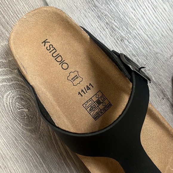 KStudio black womens sandals size 11 - Picture 5 of 6